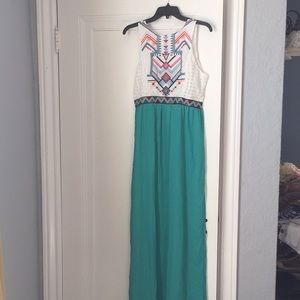 Tribal print maxi dress